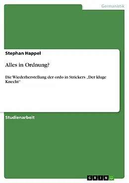 E-Book (epub) Alles in Ordnung? von Stephan Happel
