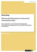 E-Book (pdf) Warum sind ChinesInnen in Österreich ehrenamtlich tätig? von Shuai Wang