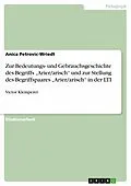 E-Book (epub) Zur Bedeutungs- und Gebrauchsgeschichte des Begriffs "Arier/arisch" und zur Stellung des Begriffspaares "Arier/arisch" in der LTI von Anica Petrovic-Wriedt