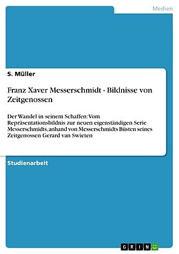 Kartonierter Einband Franz Xaver Messerschmidt - Bildnisse von Zeitgenossen von S. Müller