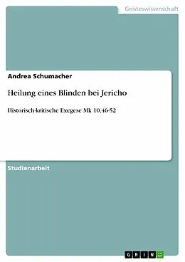 E-Book (pdf) Heilung eines Blinden bei Jericho von Andrea Schumacher