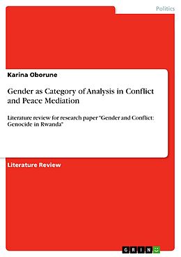 E-Book (epub) Gender as Category of Analysis in Conflict and Peace Mediation von Karina Oborune