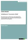E-Book (epub) Schallmayers "Generative Ethik" von Janine Schuster