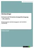 E-Book (epub) Grenzen der Verantwortungsübertragung - Die JuleiCa von Christian Krüger