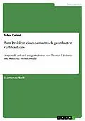 E-Book (epub) Zum Problem eines semantisch geordneten Verblexikons von Peter Keirat