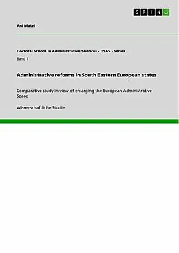 E-Book (epub) Administrative reforms in South Eastern European states von Ani Matei