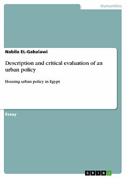 E-Book (pdf) Description and critical evaluation of an urban policy von Nabila El-Gabalawi