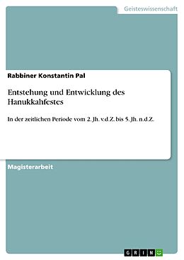 E-Book (pdf) Entstehung und Entwicklung des Hanukkahfestes von Rabbiner Konstantin Pal
