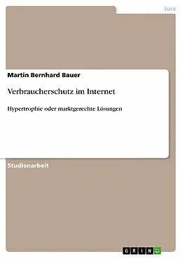 E-Book (pdf) Verbraucherschutz im Internet von Martin Bernhard Bauer