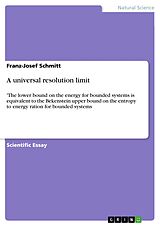eBook (pdf) A universal resolution limit de Franz-Josef Schmitt