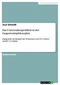 E-Book (pdf) Das Universalienproblem in der Gegenwartsphilosophie von Axel Schmidt
