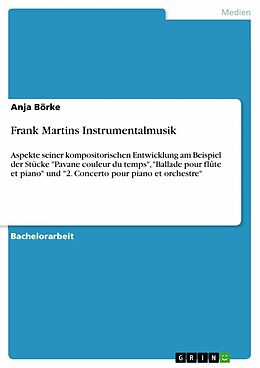 E-Book (pdf) Frank Martins Instrumentalmusik von Anja Börke