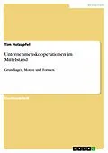 E-Book (epub) Unternehmenskooperationen im Mittelstand von Tim Holzapfel