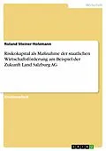 E-Book (epub) Risikokapital als Maßnahme der staatlichen Wirtschaftsförderung am Beispiel der Zukunft Land Salzburg AG von Roland Steiner-Holzmann