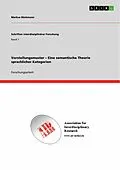 E-Book (pdf) Vorstellungsmuster - Eine semantische Theorie sprachlicher Kategorien von Markus Böckmann