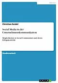 E-Book (epub) Social Media in der Unternehmenskommunikation von Christian Seidel