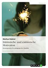 Kartonierter Einband Intrinsische und extrinsische Motivation. Konsequenzen für pädagogisches Handeln von Markus Hubner