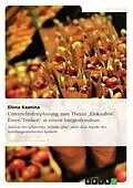 E-Book (epub) Unterrichtsfeinplanung zum Thema "Einkaufen/ Essen/Trinken" in einem Integrationskurs von Elena Kaznina