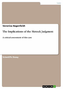 eBook (pdf) The Implications of the Metock Judgment de Veronica Hagenfeldt