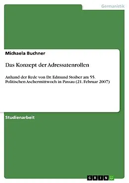 E-Book (epub) Das Konzept der Adressatenrollen von Michaela Buchner