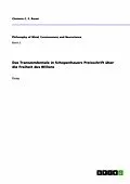 E-Book (epub) Das Transzendentale in Schopenhauers Preisschrift über die Freiheit des Willens von Clemens C. C. Bauer
