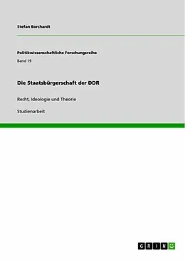 E-Book (pdf) Die Staatsbürgerschaft der DDR von Stefan Borchardt
