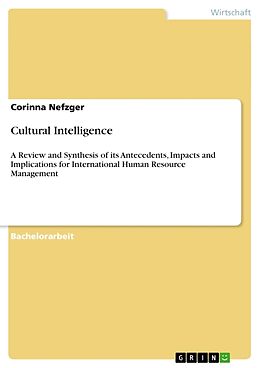 Kartonierter Einband Cultural Intelligence von Corinna Nefzger