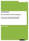 E-Book (epub) Homosexualität und Leistungssport von Anne Baumann
