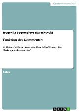 E-Book (epub) Funktion des Kommentars von Ievgeniia Bogomolova (Karashchuk)
