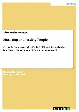 E-Book (epub) Managing and leading People von Alexander Berger