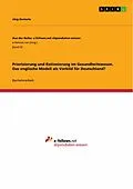 E-Book (epub) Priorisierung und Rationierung im Gesundheitswesen - Das englische Modell als Vorbild für Deutschland? von Jörg Oesterle