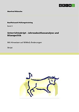 Kartonierter Einband Unterrichtsskript - Jahresabschlussanalyse und Bilanzpolitik von Manfred Wünsche