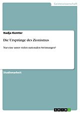 E-Book (pdf) Die Ursprünge des Zionismus von Nadja Kemter