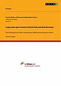 E-Book (epub) Large-scale sport events in Fascist Italy and Nazi-Germany von Alexander Stimpfle
