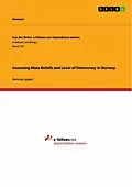 E-Book (epub) Assessing Mass Beliefs and Level of Democracy in Norway von Alexander Stimpfle