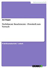 E-Book (pdf) Nichtlineare Bauelemente - Protokoll zum Versuch von Jan Hoppe