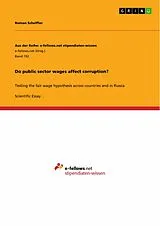 E-Book (epub) Do public sector wages affect corruption? von Roman Scheffler