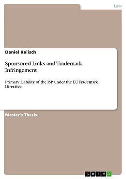 eBook (pdf) Sponsored Links and Trademark Infringement de Daniel Kalisch