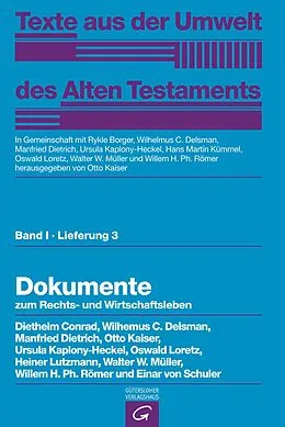 E-Book (pdf) Dokumente zum Rechts- und Wirtschaftsleben von Diethelm Conrad, Wilhelmus C. Delsman, Manfried Dietrich