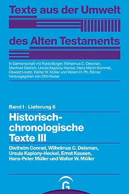 E-Book (pdf) Historisch-chronologische Texte III von Diethelm Conrad, Wilhelmus C. Delsman, Ursula Kaplony-Heckel