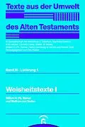 E-Book (pdf) Weisheitstexte I von Willem H. Ph. Römer, Wolfram von Soden