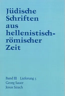 E-Book (pdf) Jesus Sirach (Ben Sira) von Georg Sauer
