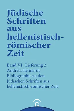 E-Book (pdf) Bibliographie zu den Jüdischen Schriften aus hellenistisch-römischer Zeit von Andreas Lehnardt