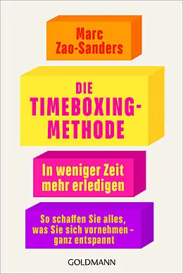 E-Book (epub) Die Timeboxing-Methode von Marc Zao-Sanders