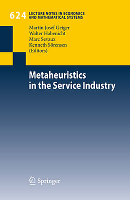 Couverture cartonnée Metaheuristics in the Service Industry de 