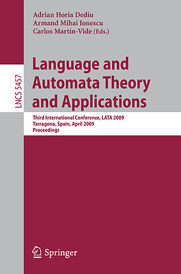 Kartonierter Einband Language and Automata Theory and Applications von 