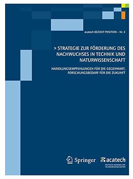 E-Book (pdf) Strategie zur Förderung des technisch-naturwissenschaftlichen Nachwuchses in Deutschland von Joachim Milberg