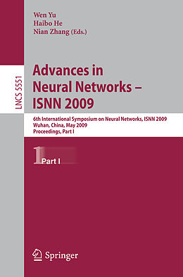 Kartonierter Einband Advances in Neural Networks - ISNN 2009, 2 Teile von 