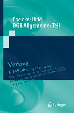 E-Book (pdf) BGB Allgemeiner Teil von Burkhard Boemke, Bernhard Ulrici