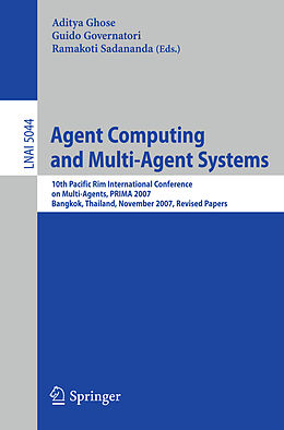 Kartonierter Einband Agent Computing and Multi-Agent Systems von 
